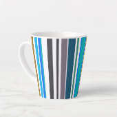 Trendy Modern New Stripes Milchtasse (Linke Ecke)