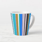 Trendy Modern New Stripes Milchtasse (Rechte Ecke)