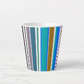 Trendy Modern New Stripes Milchtasse (Vorderseite)