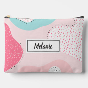 Trendy Modern Pastel Abstrakt Personalisiert Zubehörtasche