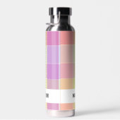 Trendy Modern Personalisiert Kariert Trinkflasche (Rechts)