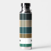 Trendy Modern Personalisiert Kariert Trinkflasche (Links)