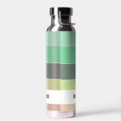 Trendy Modern Personalisiert Kariert Trinkflasche (Links)