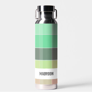 Trendy Modern Personalisiert Kariert Trinkflasche