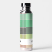 Trendy Modern Personalisiert Kariert Trinkflasche (Rechts)