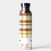 Trendy Modern Personalisiert Kariert Trinkflasche (Rechts)