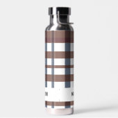 Trendy Modern Personalisiert Kariert Trinkflasche (Links)