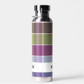 Trendy Modern Personalisiert Kariert Trinkflasche (Rechts)