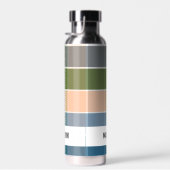 Trendy Modern Personalisiert Kariert Trinkflasche (Rechts)