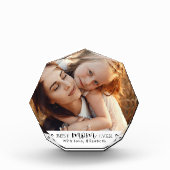 Trendy Modern Personalized Mother’s Day Gift Fotoblock (Vorderseite)