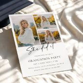 Trendy Modern Photo Graduation Invitation Einladung