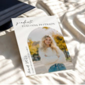 Trendy Modern Photo Graduation Invitation Einladung