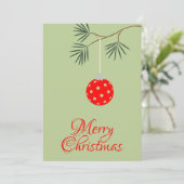 Trendy Modern Pickleball Ornament Grün Weihnachten (Stehend Vorderseite)