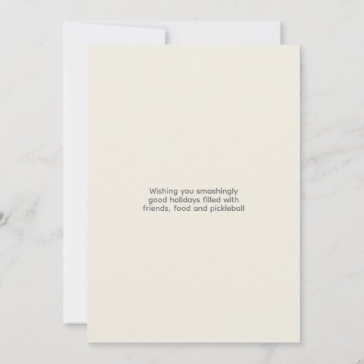 Trendy Modern Pickleball Ornament Rote Weihnachten (Rückseite)