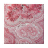 Trendy Modern Pink Agate Fliese (Vorderseite)
