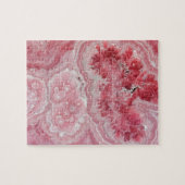 Trendy Modern Pink Agate Puzzle (Horizontal)