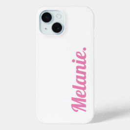 Trendy Modern Pink White Case-Mate iPhone Hülle