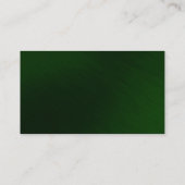 Trendy Modern Red Strip Green Business Card Visitenkarte (Rückseite)