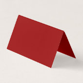 Trendy Modern Red White Business Card Visitenkarten (Rückseite)