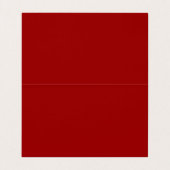 Trendy Modern Red White Business Card Visitenkarten (Innenseite Aufgefaltet)