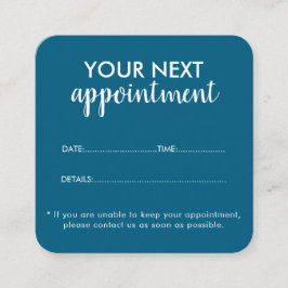 Trendy Modern Salon Appointment Reminder Card Terminkarte