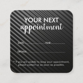 Trendy Modern Salon Appointment Reminder Card Terminkarte