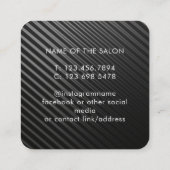 Trendy Modern Salon Appointment Reminder Card Terminkarte (Rückseite)