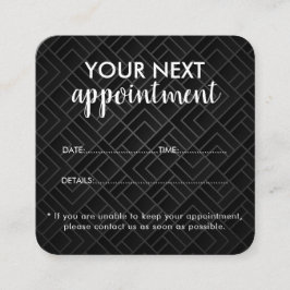 Trendy Modern Salon Appointment Reminder Card Terminkarte