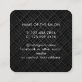 Trendy Modern Salon Appointment Reminder Card Terminkarte (Rückseite)