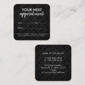 Trendy Modern Salon Appointment Reminder Card Terminkarte (Vorne/Hinten)
