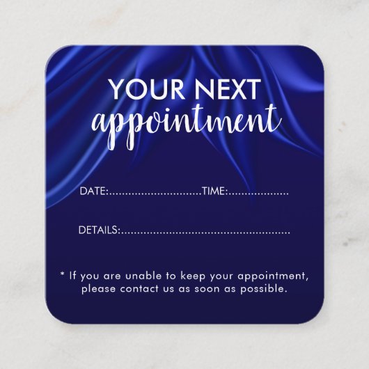 Trendy Modern Salon Appointment Reminder Card Terminkarte (Vorderseite)