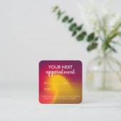 Trendy Modern Salon Appointment Reminder Card Terminkarte (Stehend Vorderseite)
