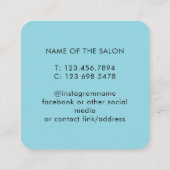 Trendy Modern Salon Appointment Reminder Card Terminkarte (Rückseite)