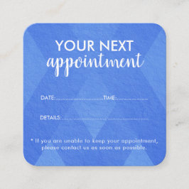Trendy Modern Salon Appointment Reminder Card Terminkarte