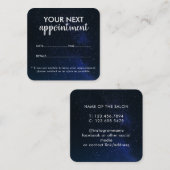 Trendy Modern Salon Appointment Reminder Card Terminkarte (Vorne/Hinten)