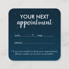 Trendy Modern Salon Appointment Reminder Card Terminkarte