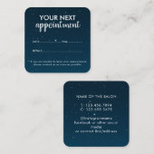 Trendy Modern Salon Appointment Reminder Card Terminkarte (Vorne/Hinten)