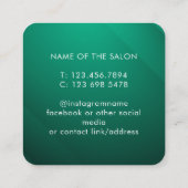 Trendy Modern Salon Appointment Reminder Card Terminkarte (Rückseite)