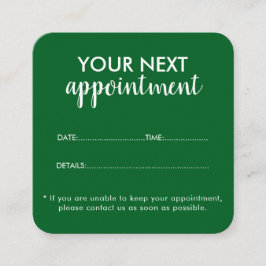 Trendy Modern Salon Appointment Reminder Card Terminkarte