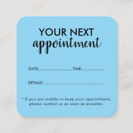 Trendy Modern Salon Appointment Reminder Card Terminkarte