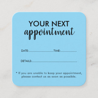 Trendy Modern Salon Appointment Reminder Card Terminkarte