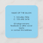 Trendy Modern Salon Appointment Reminder Card Terminkarte (Rückseite)