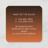 Trendy Modern Salon Appointment Reminder Card Terminkarte (Rückseite)
