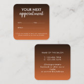 Trendy Modern Salon Appointment Reminder Card Terminkarte (Vorne/Hinten)