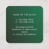Trendy Modern Salon Appointment Reminder Card Terminkarte (Rückseite)