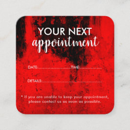 Trendy Modern Salon Appointment Reminder Card Terminkarte