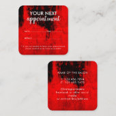 Trendy Modern Salon Appointment Reminder Card Terminkarte (Vorne/Hinten)