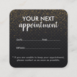 Trendy Modern Salon Appointment Reminder Card Terminkarte