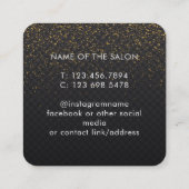 Trendy Modern Salon Appointment Reminder Card Terminkarte (Rückseite)