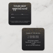 Trendy Modern Salon Appointment Reminder Card Terminkarte (Vorne/Hinten)